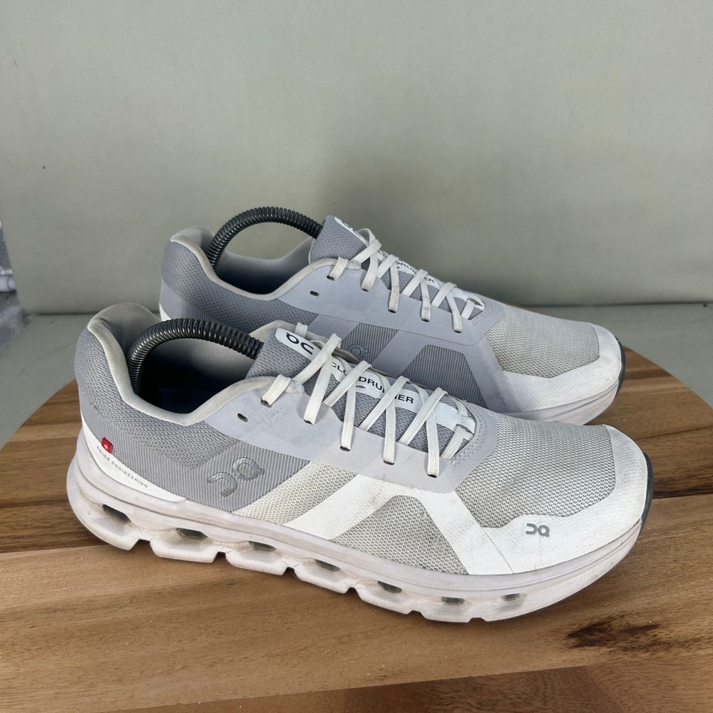 On Running Cloudrunner Womens 10.5 Glacier White Running Shoes 46.99015